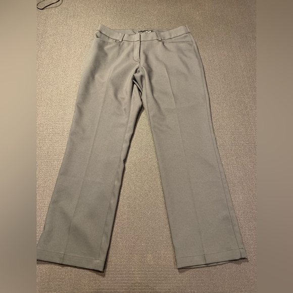 Oobe size 10/29 mid rise straight‎ leg uniform workwear pants women's gray - Picture 1 of 5